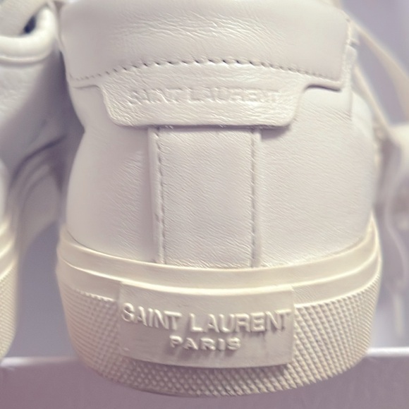 Saint Laurent Malibu Sneakers In Smooth Leather Sz 40 - Picture 11 of 13